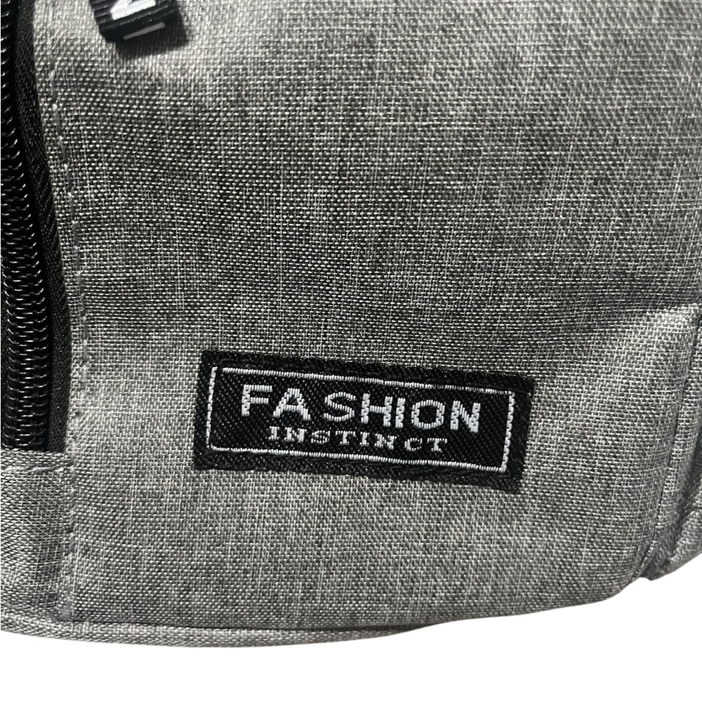 New without tags Crossbody Gray and Black Sling Backpack - Picture 7 of 9